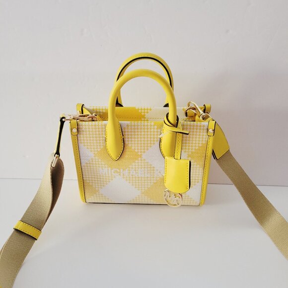 Michael Kors Handbags - Michael Kors Mirella Extra Small XS Shopper Crossbody Top Handbag Golden Yellow